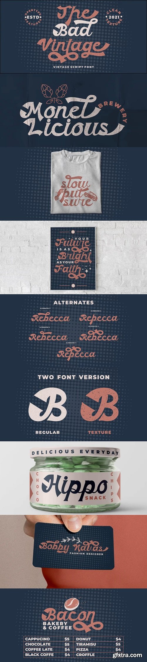 The Bad Vintage Font Family