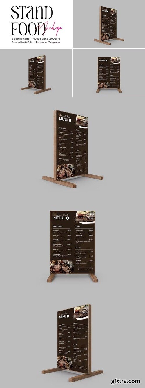 Stand Food Mockup