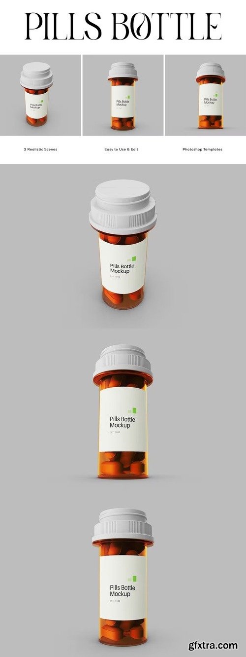 Pills Bottle Mockup