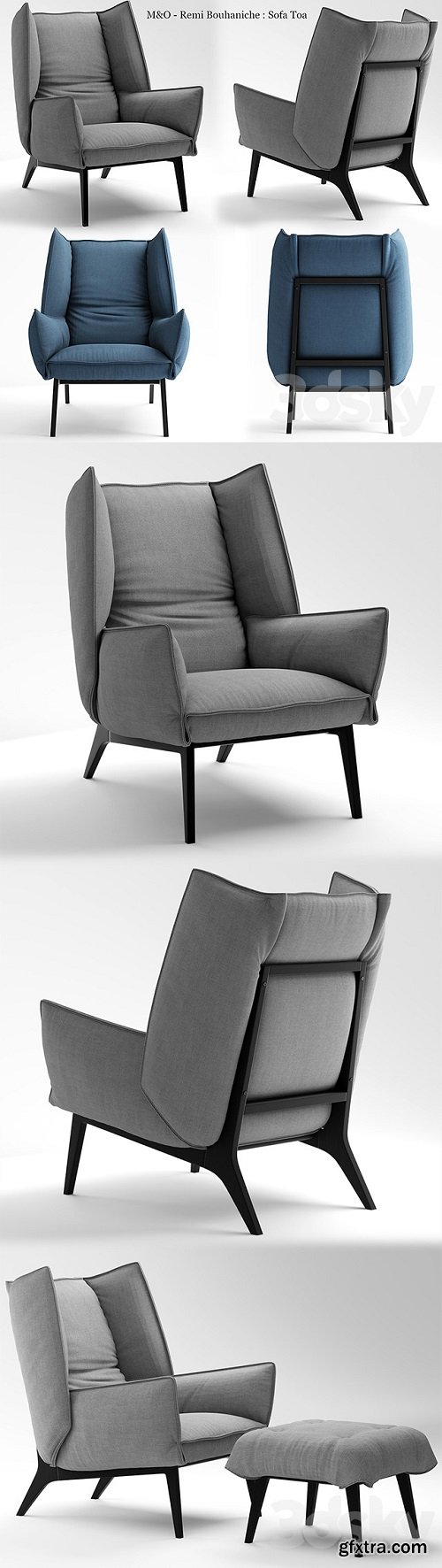 Armchair M & O Remi Bouhaniche