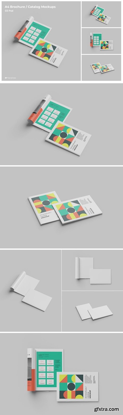 A4 Brochure / Catalog Mockups Vol 2 BGQHYHL