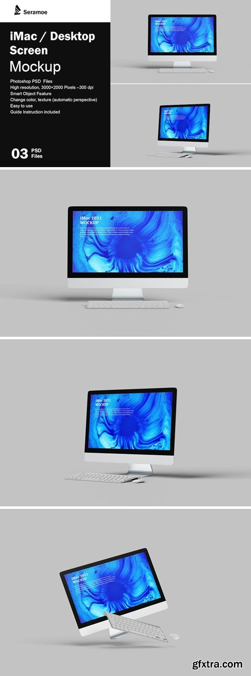 iMac / Desktop Screen Mockups L5E73TB