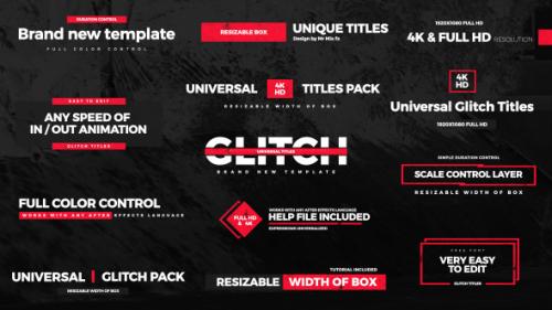 Videohive - Universal Glitch Titles - 21285886 - 21285886