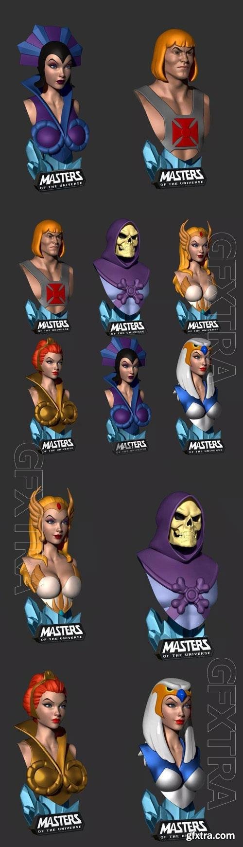 MOTU Busts Pack 3D Print