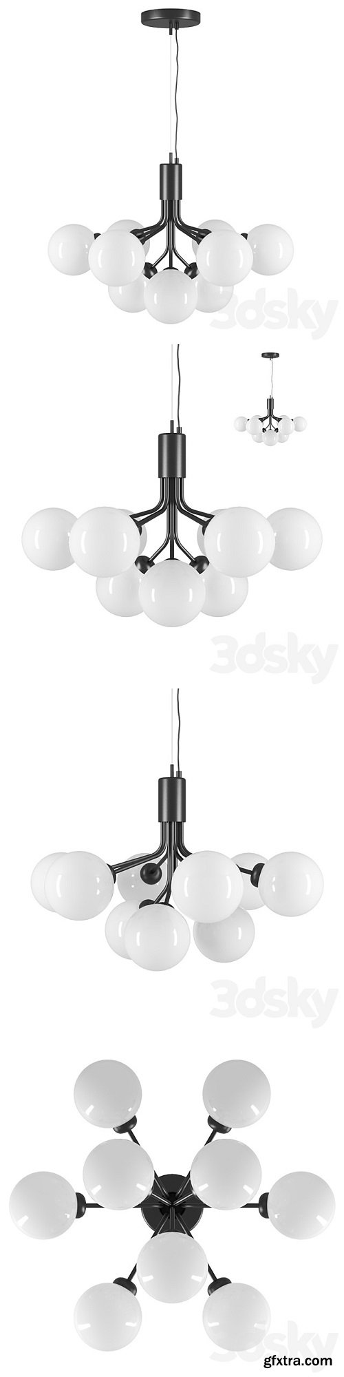 Apiales 9 ceiling lamp