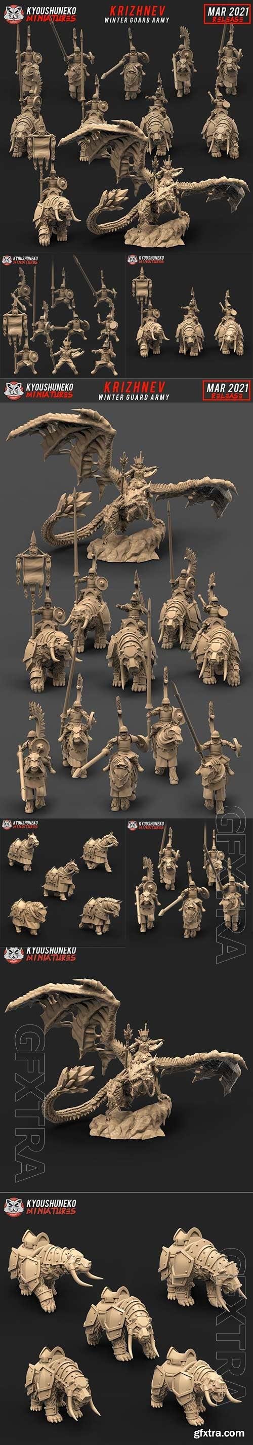 Kyoushuneko Miniatures March 2021 3D Print