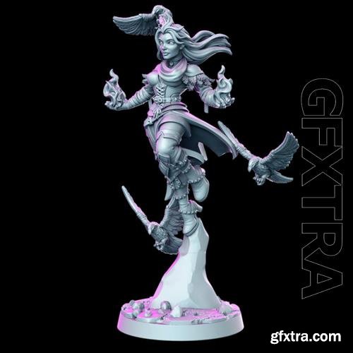 Genevieve - Female Wizard 3D Print