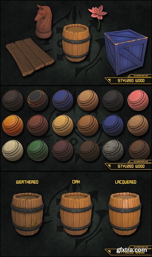 ArtStation - Stylized Wood - Smart Materials