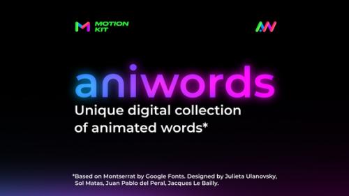 Videohive - Aniwords — Animated Words - 38288498 - 38288498