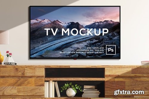 Screen TV Mockup TZ6LYUP