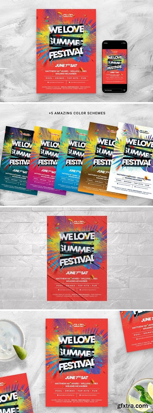 Summer Festival Event Flyer Template G923S64