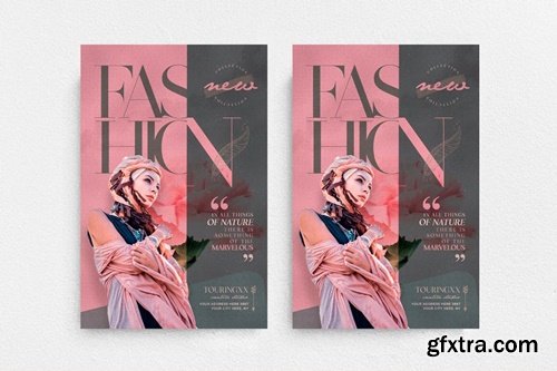 Feminine Fashion Flyer Template 23U6LPH