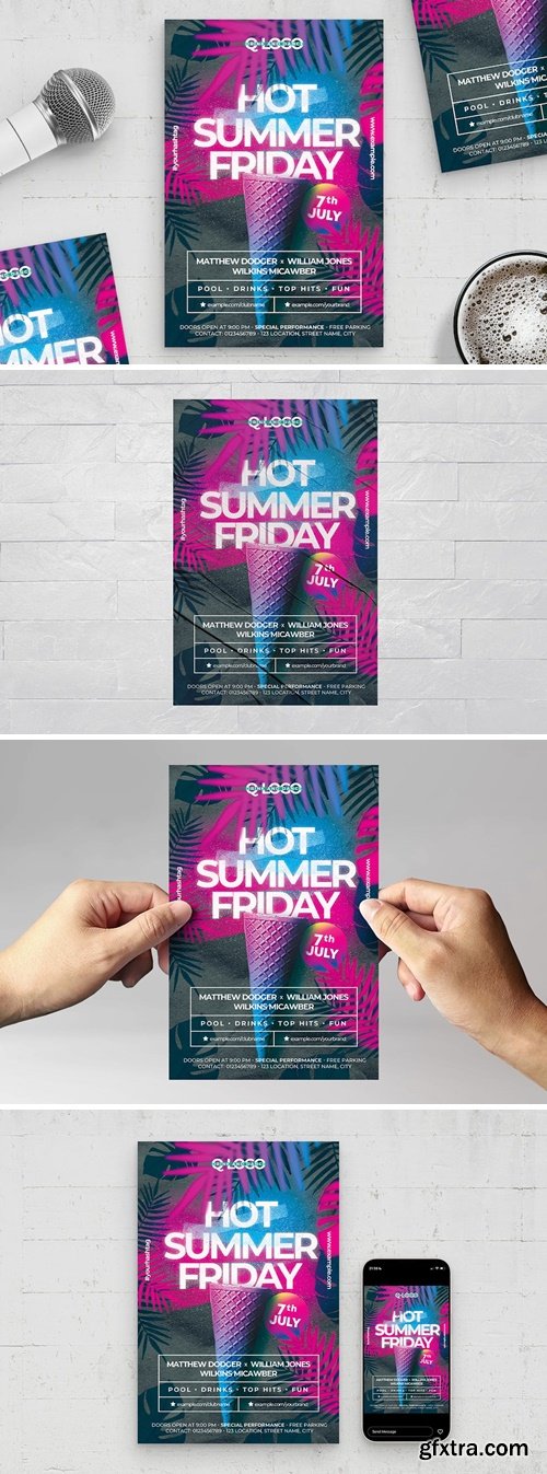 Summer Nightclub Flyer Template 7NRXCWR