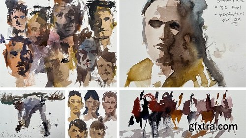 Simple Faces & Figures With Watercolors - Beginner Friendly