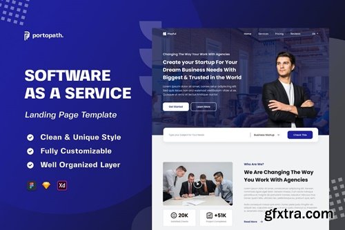 Playful - Software as a Service Landing Page QL9E8BC