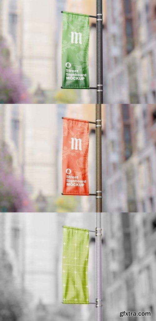 Street Banners Mockup