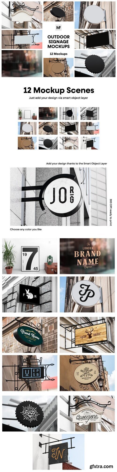 CreativeMarket - Outdoor Signage Mockups 7399304