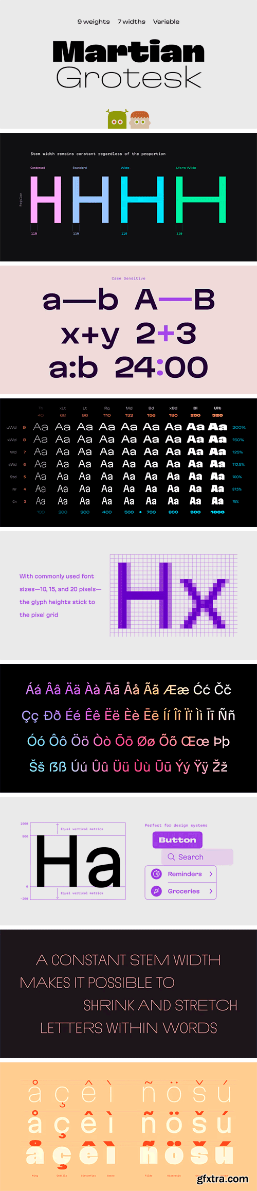 Martian Grotesk Font Family