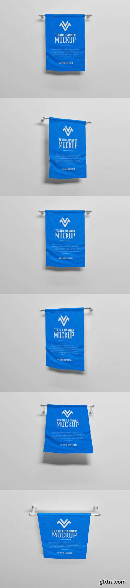 Textile banner mockup