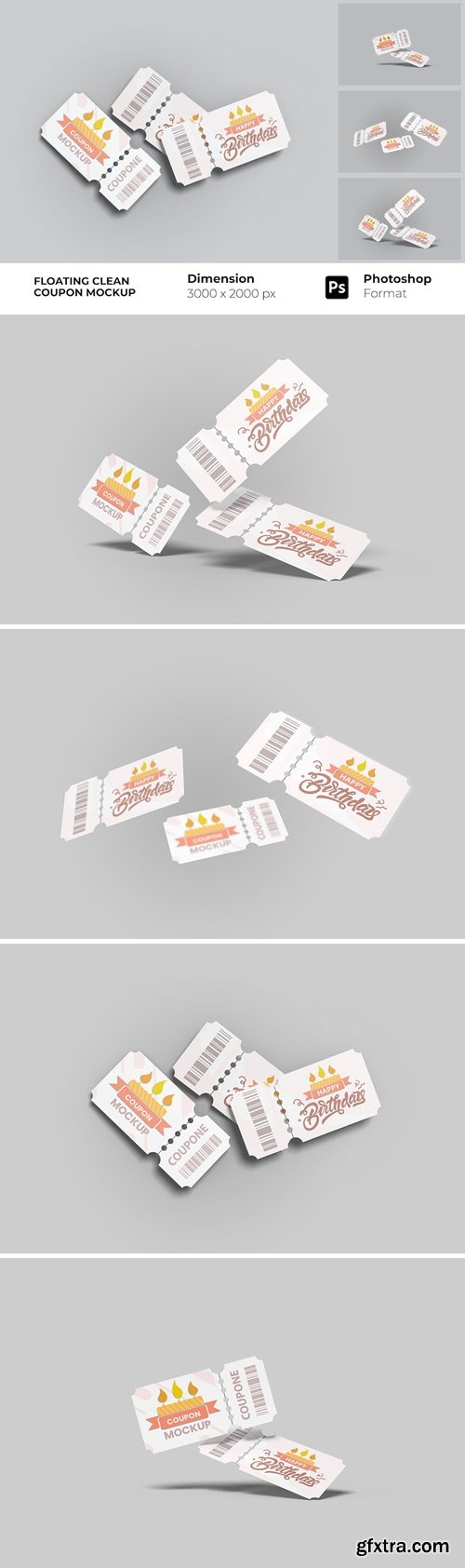 Floating Clean Coupon Mockup ZWQM43H