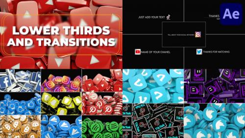 Videohive - Social Media Lower Thirds And Transitions for After Effects - 39043204 - 39043204