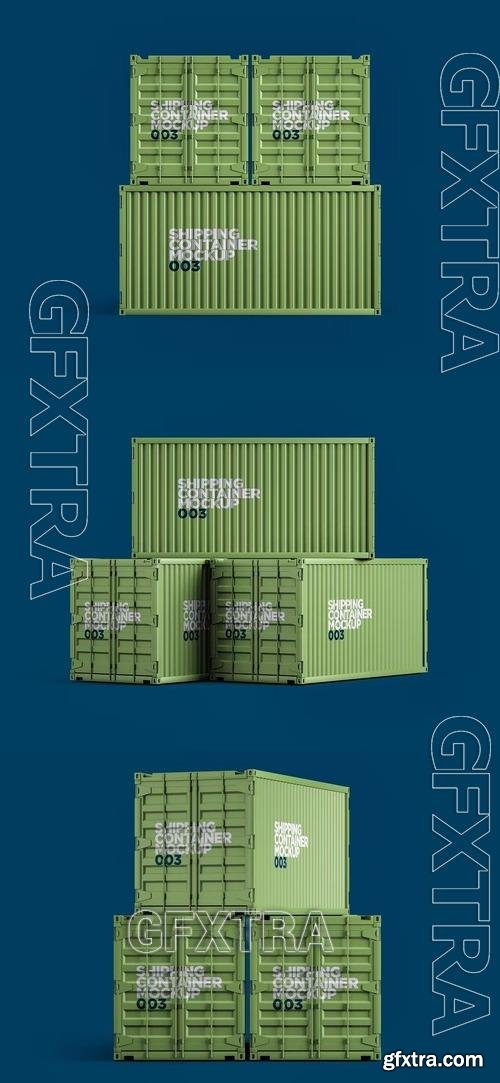 Shipping Container Mockup 003 XG4ECYB