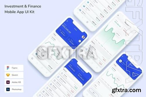 Investment & Finance Mobile App UI Kit 8THSJKT