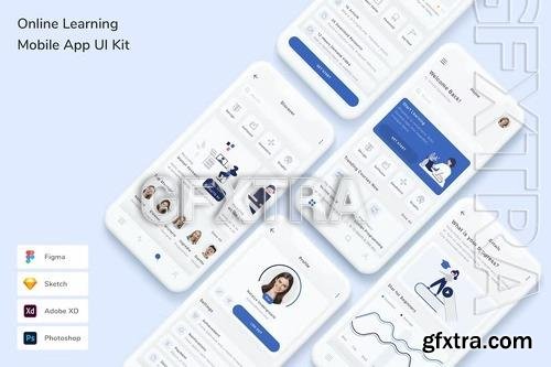 Online Learning Mobile App UI Kit U3UGCAQ