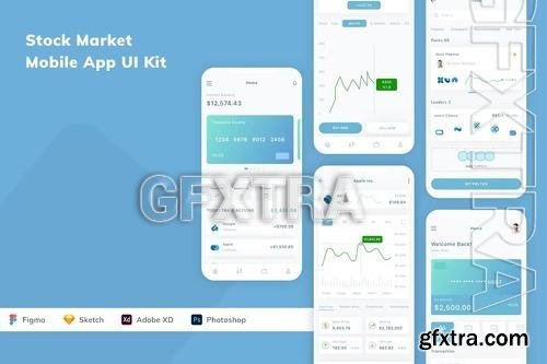 Stock Market Mobile App UI Kit 9BHD4X5