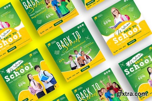 Back To School Instagram Post Template 9X2BNQZ