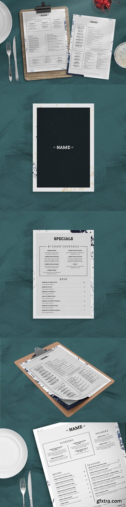 CreativeMarket - Restaurant Menu Template 7491498