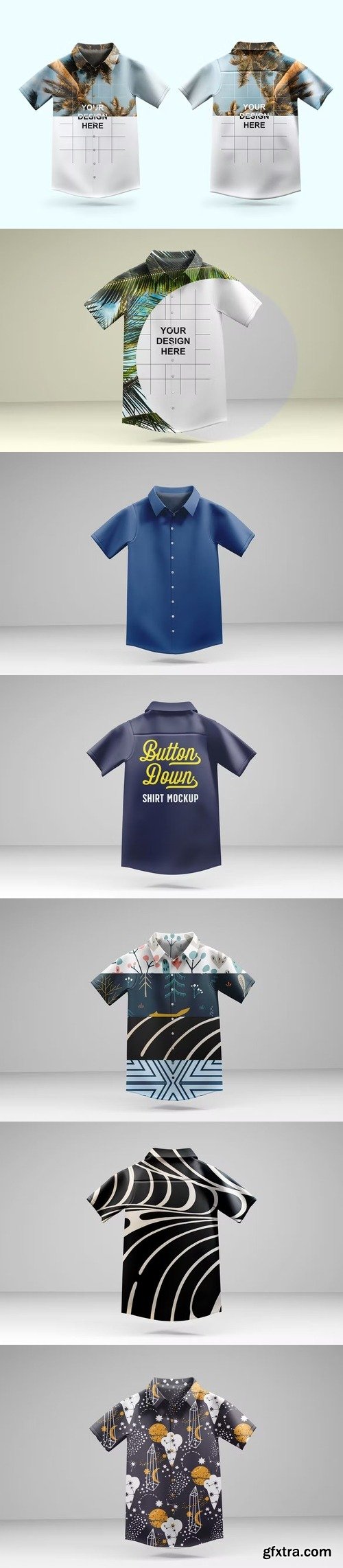 Button Up Shirt Mockup