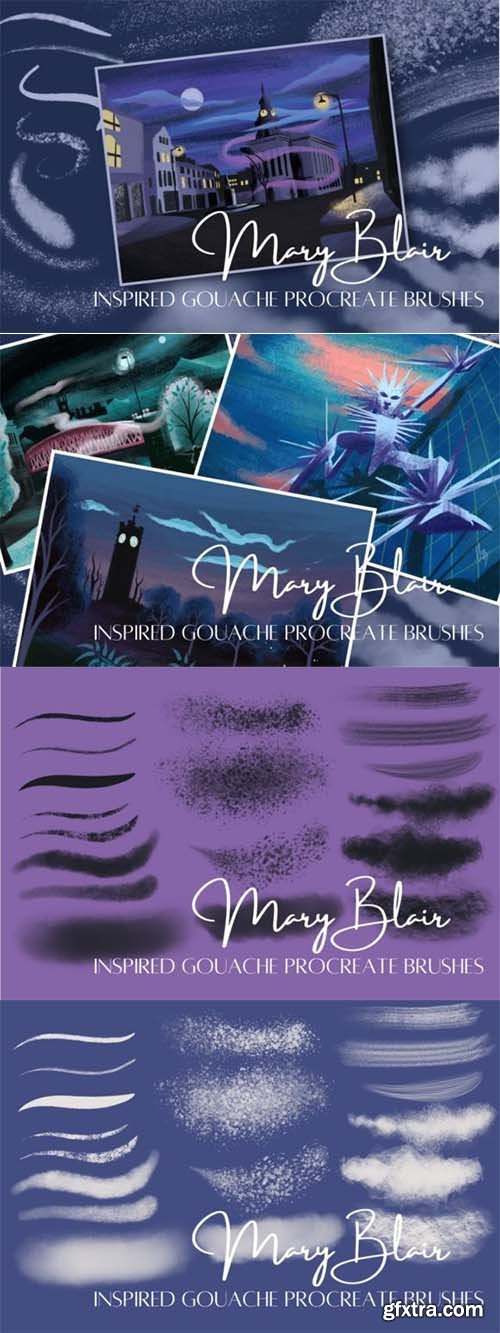 Mary Blair Inspired Gouache Brushes