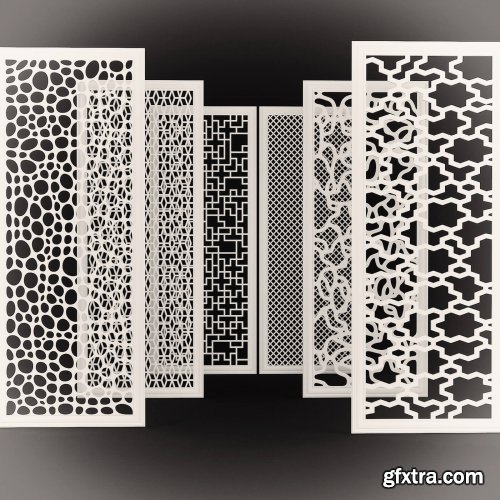 Set of decorative panels