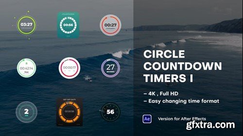 Videohive Circle Countdown Timers I 39054626
