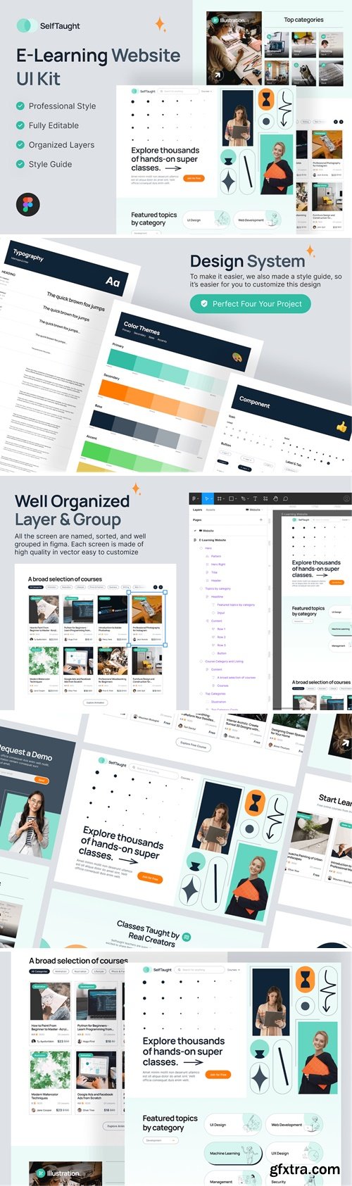 SelfTaught - E-Learning Website UI Kit NNN6UH4