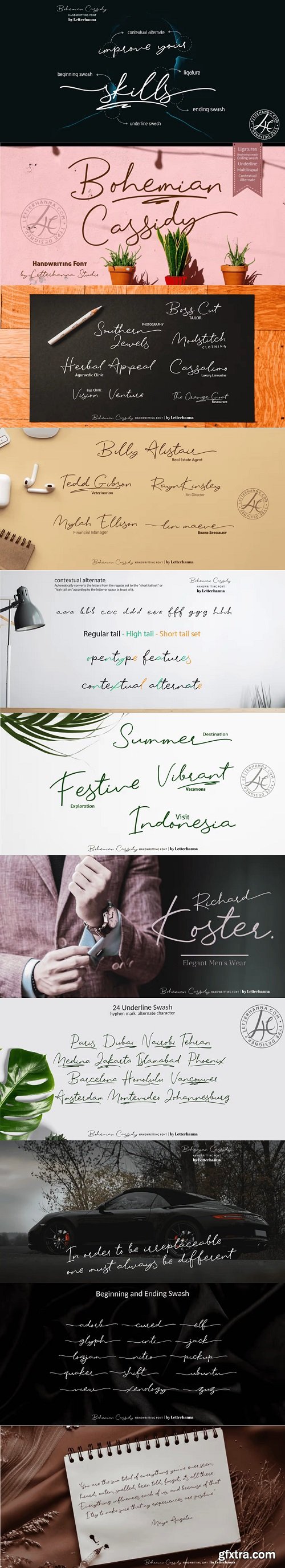 Bohemian Cassidy Font