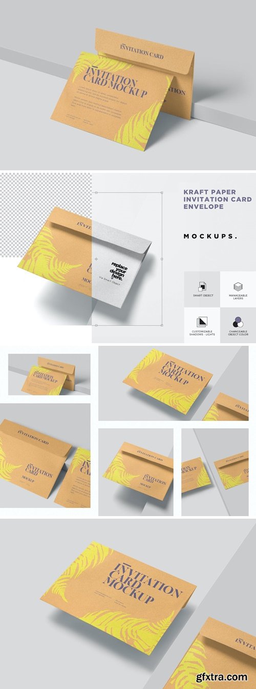 Kraft Paper Envelope Mockups WLTGKHV