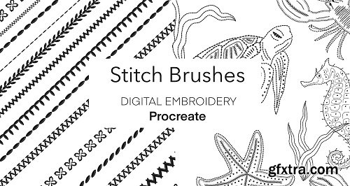 Learn To Create Stitch Brushes For Digital Embroidery In Procreate