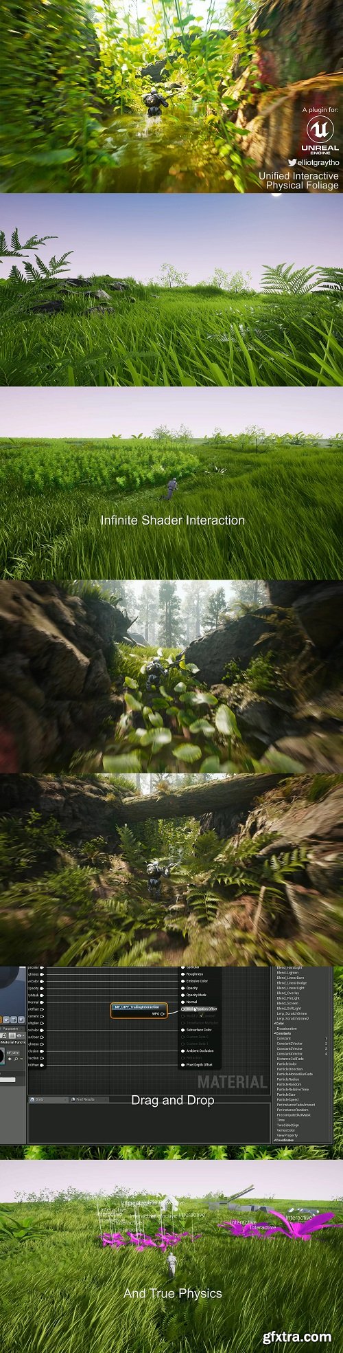 Unreal Engine - UIPF - Unified Interactive Physical Foliage