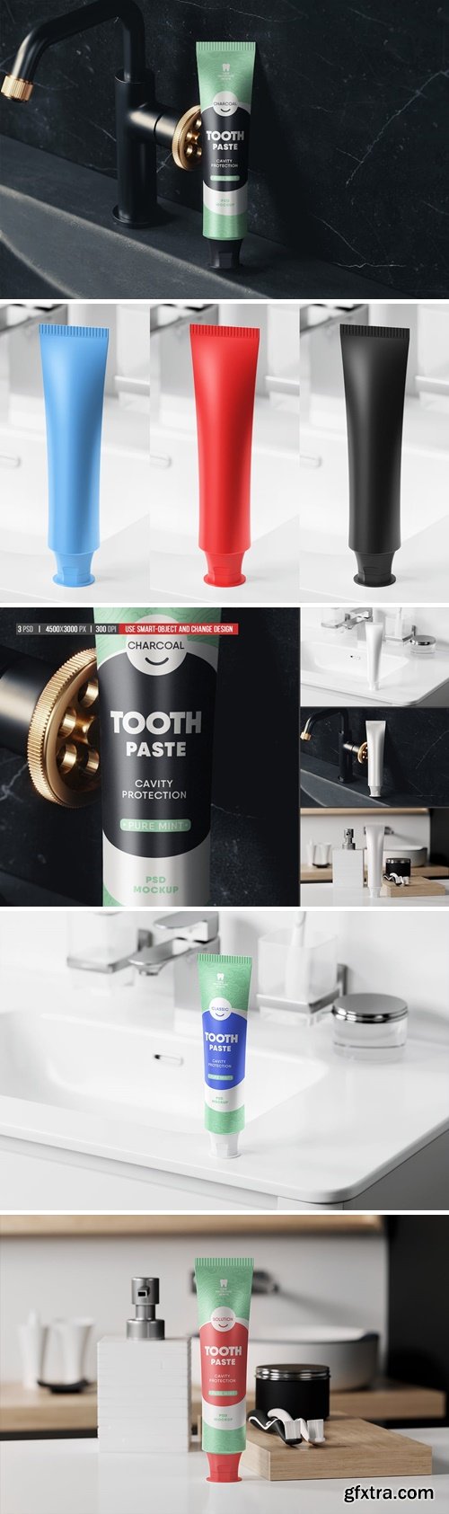 Toothpaste Tube Mockup FLEQFPP