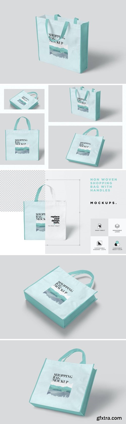 Non Woven Bag Mockups SRXBTZZ