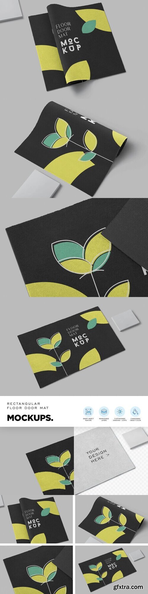 CreativeMarket - Floor Mat Mockups 6913761