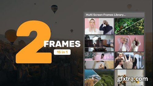 Videohive Multi Screen Frames Library - 2 Frames 39216160