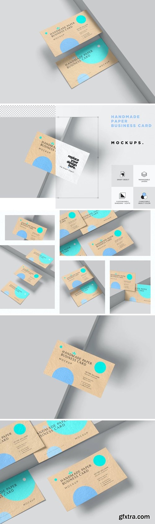 Handmade Visiting Card Mockups VAPQWED