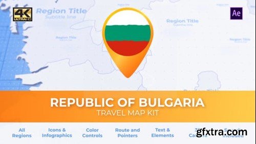 Videohive Bulgaria Map - Republic of Bulgaria Travel Map 39229702