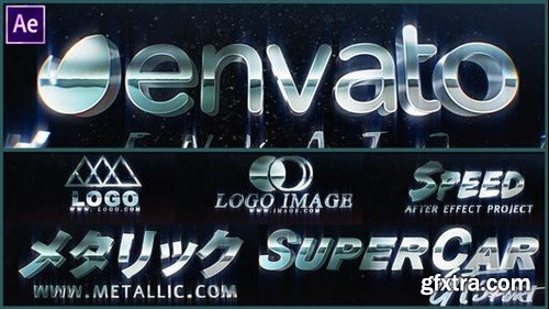 Videohive Metallic Chrome Logo Intro 39191336