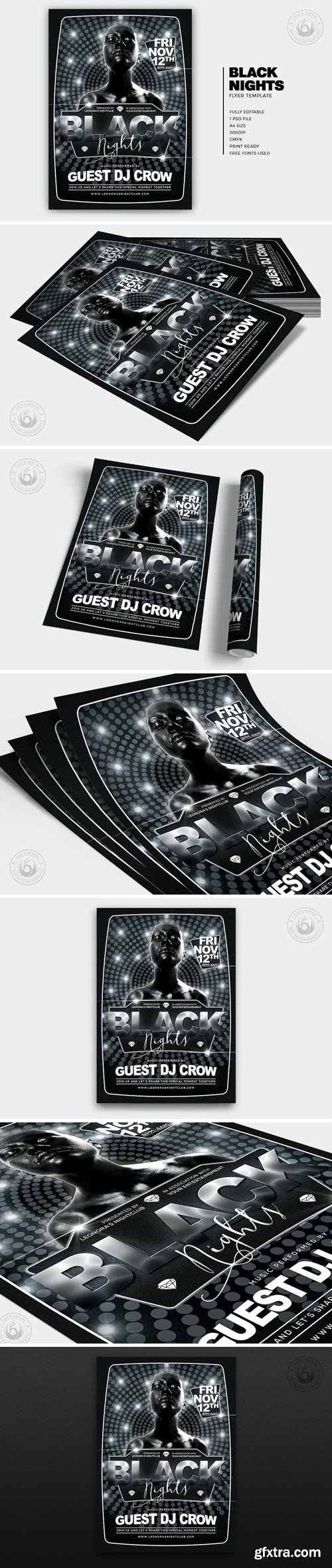 Black Nights Flyer Template V3 HPFUVZB