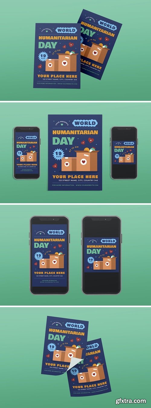 World Humanitarian Day Flyer & Instagram Post SDELXCG