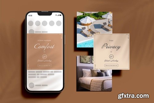 Hotel Experience Screen Mockup VK25XRK